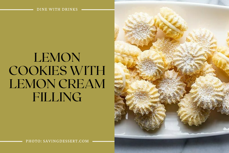 Lemon Cookies With Lemon Cream Filling