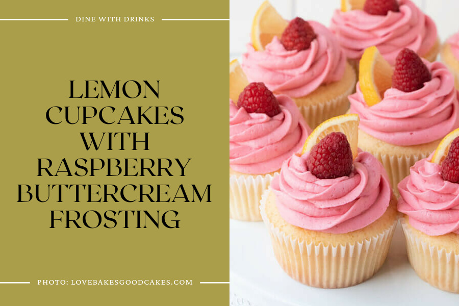 Lemon Cupcakes With Raspberry Buttercream Frosting
