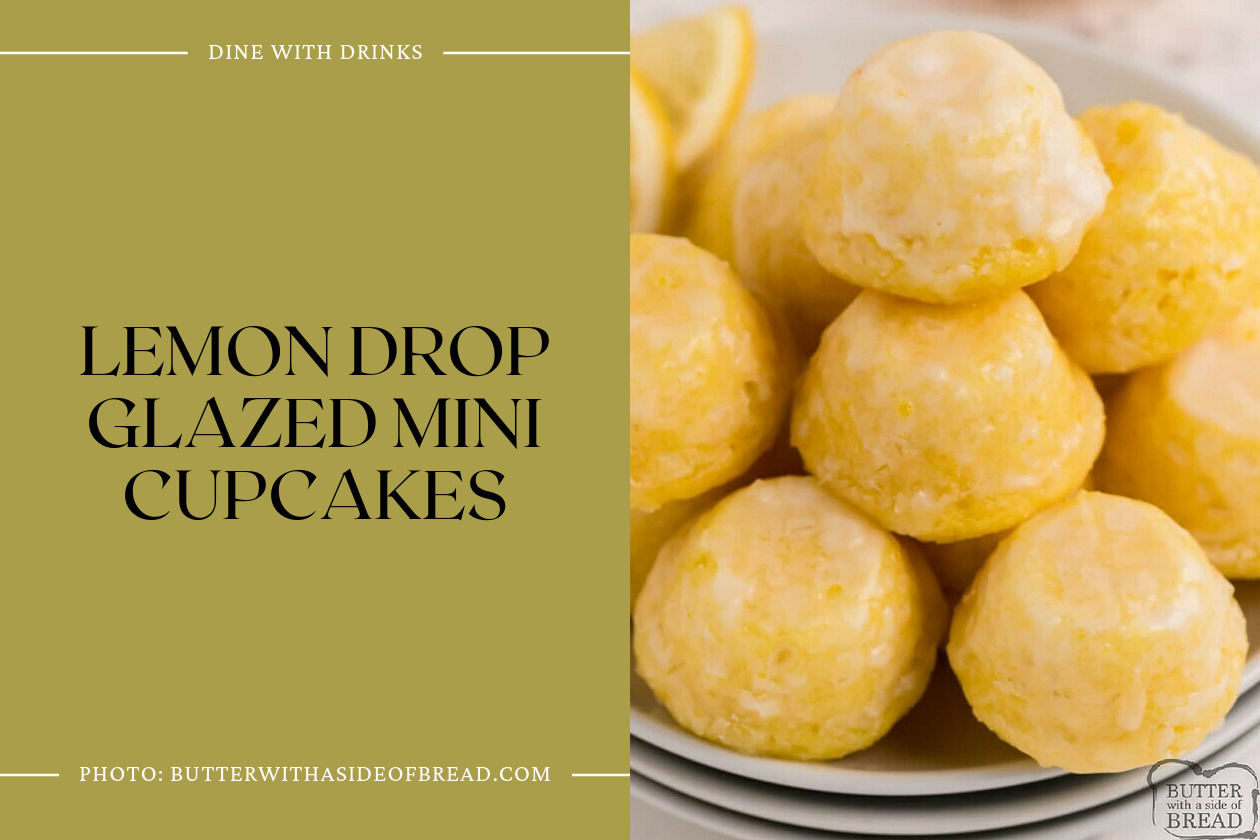 Lemon Drop Glazed Mini Cupcakes