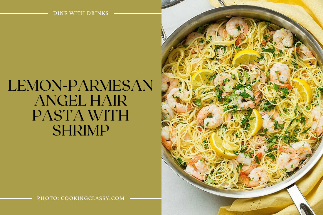 Lemon-Parmesan Angel Hair Pasta With Shrimp
