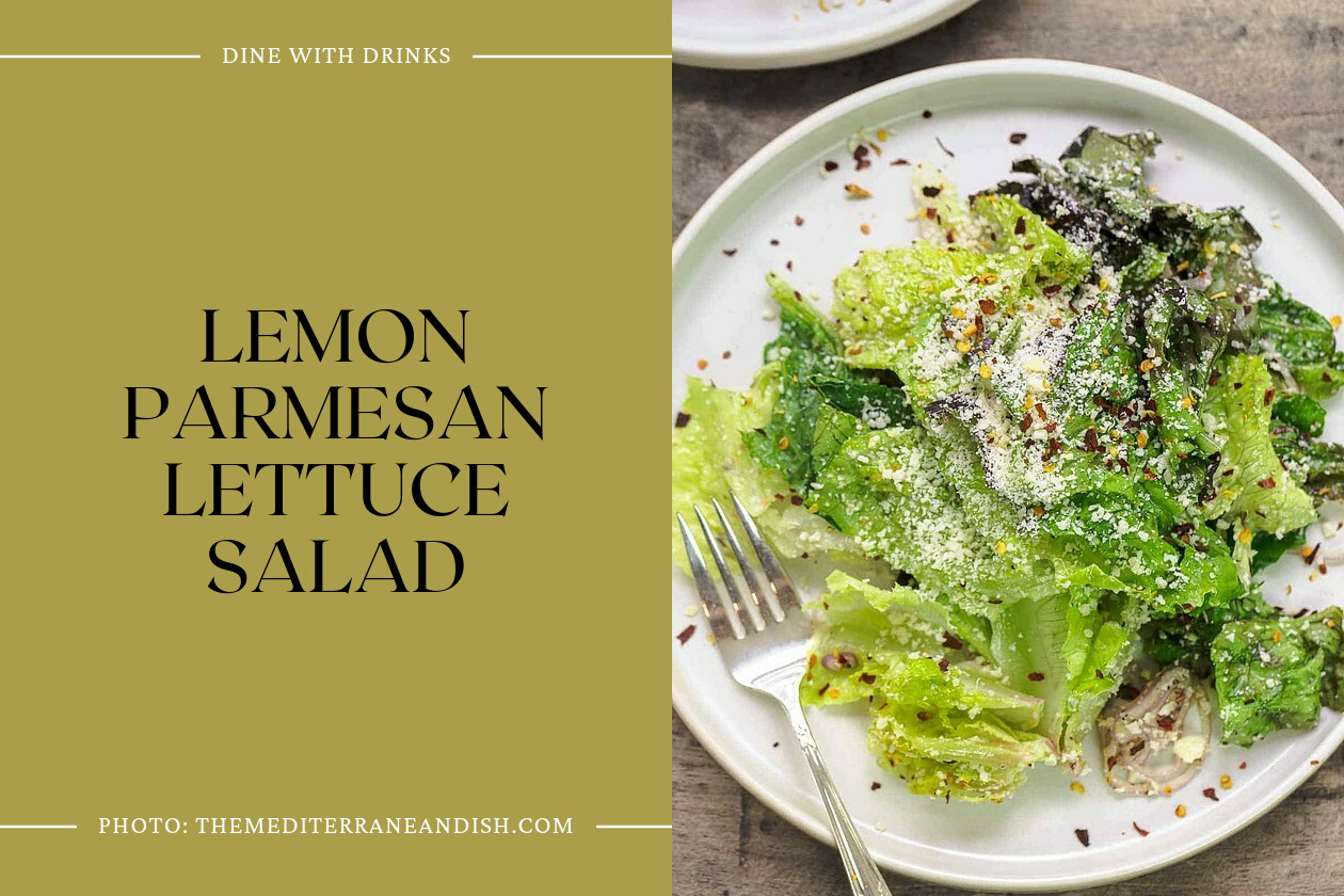 Lemon Parmesan Lettuce Salad