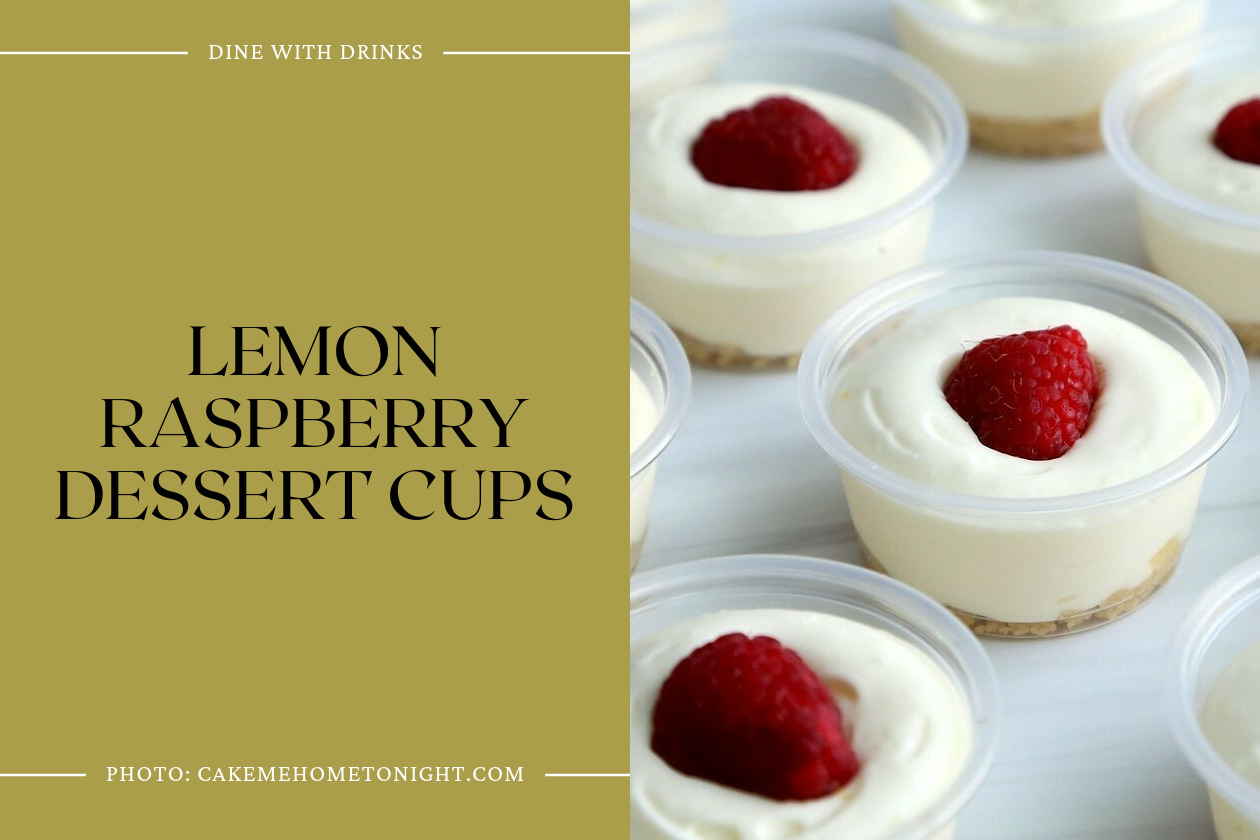Lemon Raspberry Dessert Cups