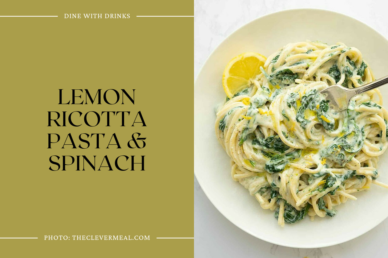 Lemon Ricotta Pasta & Spinach