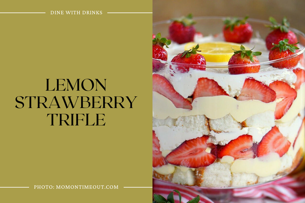 Lemon Strawberry Trifle