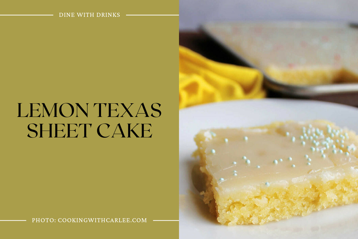 Lemon Texas Sheet Cake