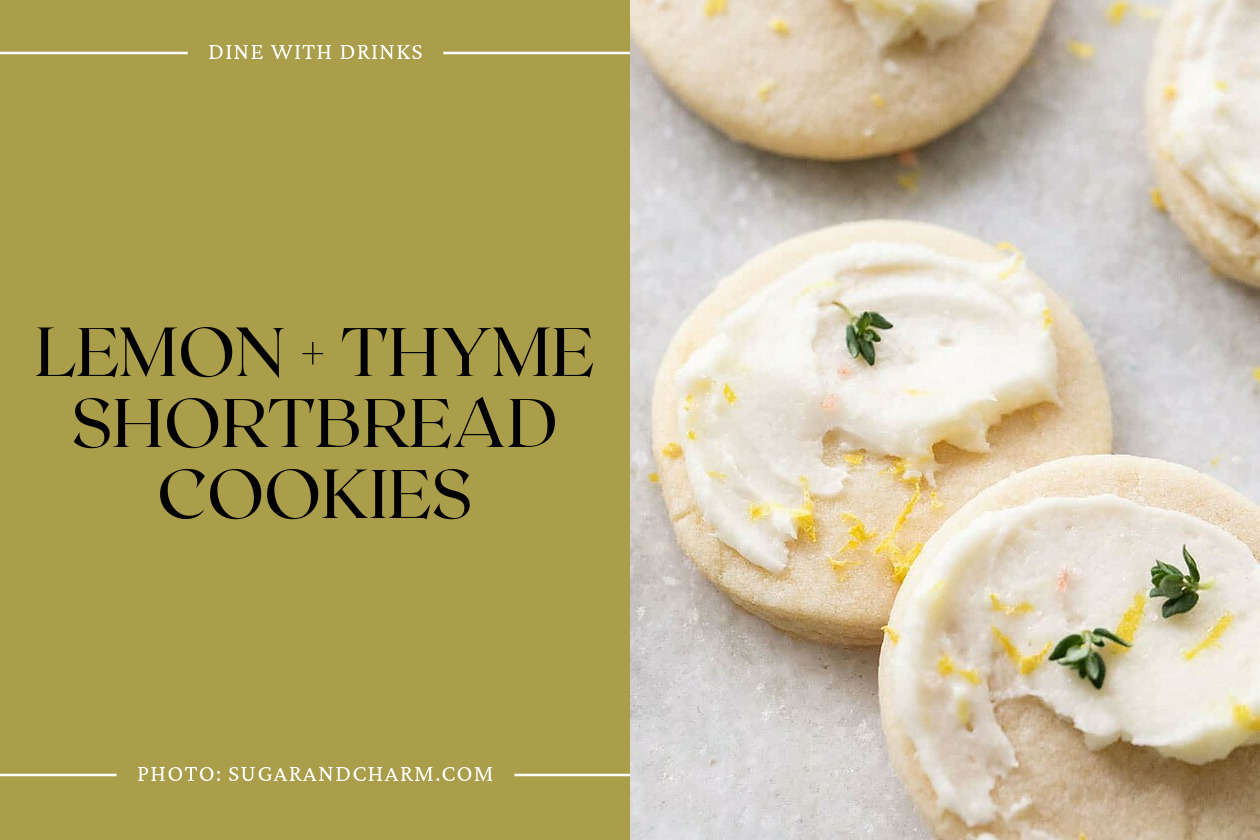 Lemon + Thyme Shortbread Cookies