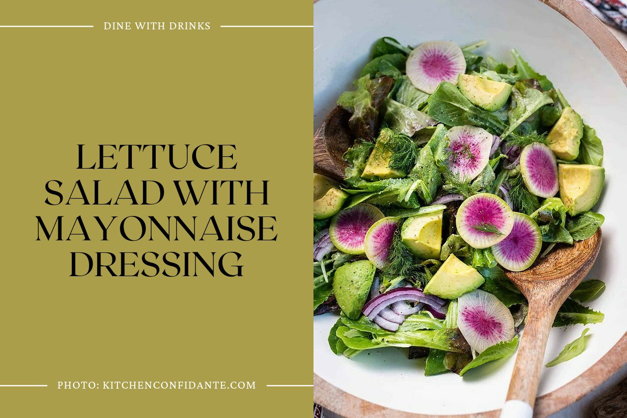Lettuce Salad With Mayonnaise Dressing