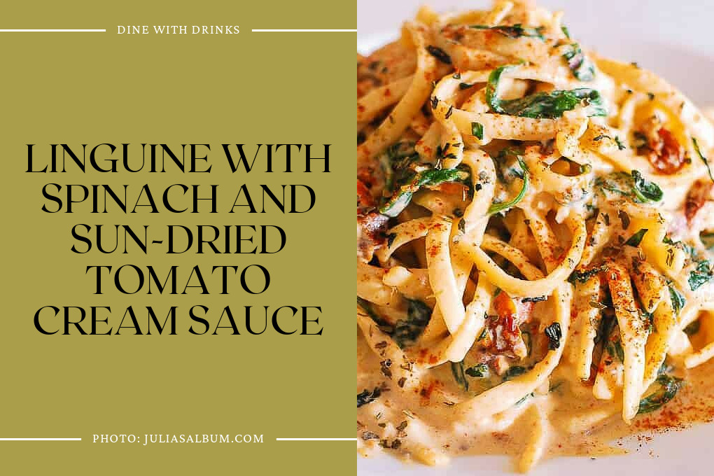 Linguine With Spinach And Sun-Dried Tomato Cream Sauce