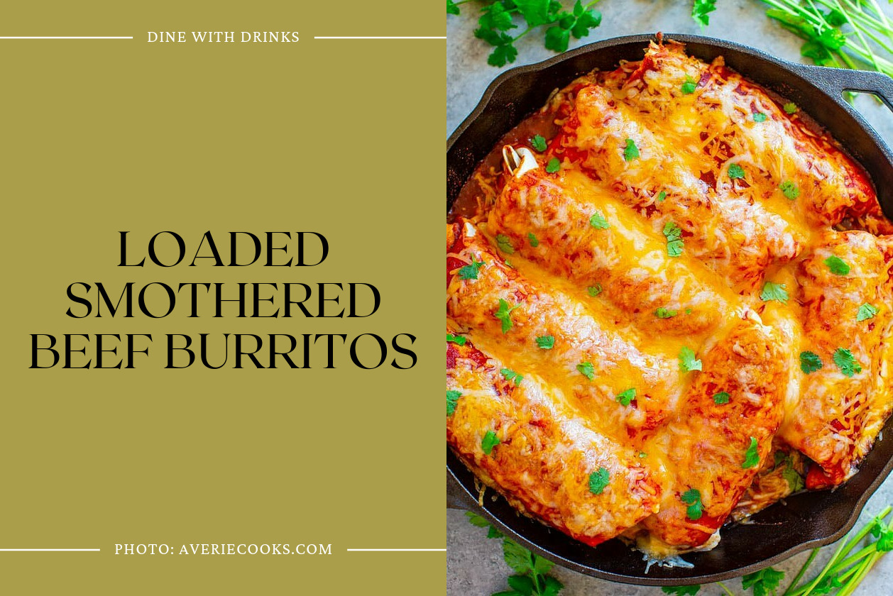 Loaded Smothered Beef Burritos