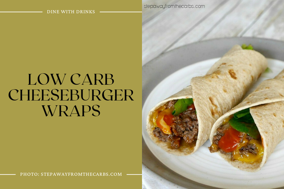 Low Carb Cheeseburger Wraps