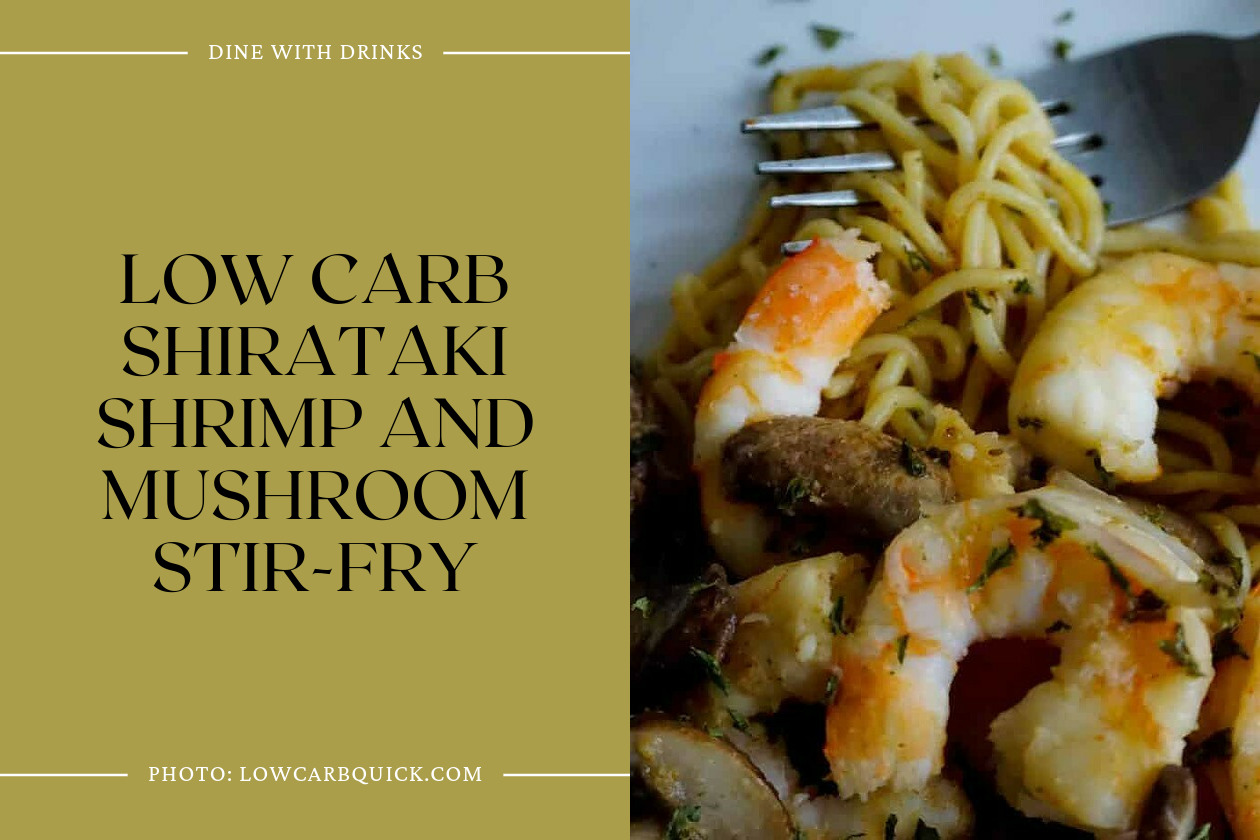 Low Carb Shirataki Shrimp And Mushroom Stir-Fry