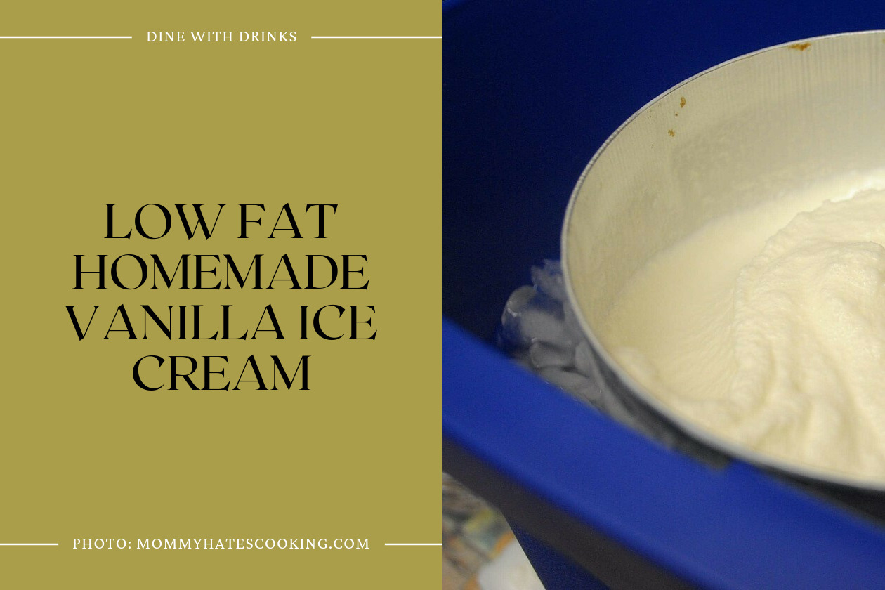 Low Fat Homemade Vanilla Ice Cream