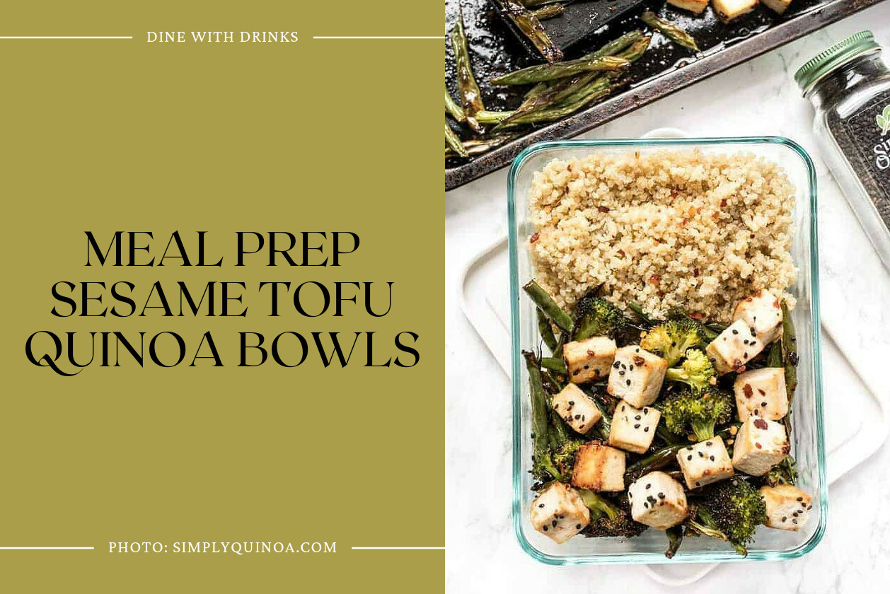 Meal Prep Sesame Tofu Quinoa Bowls