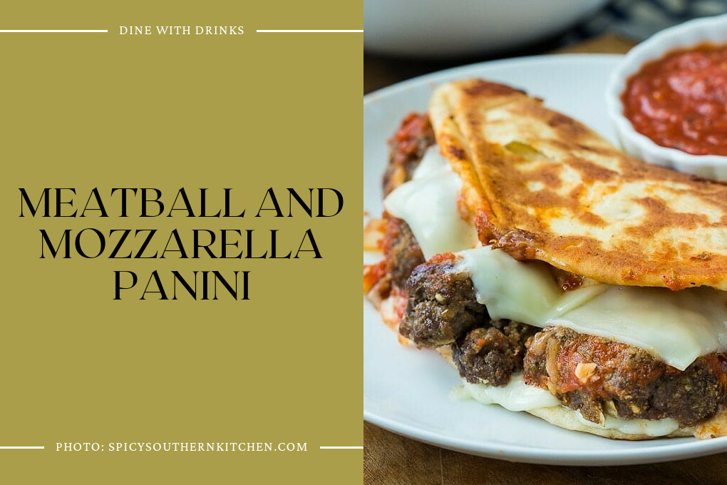 Meatball And Mozzarella Panini