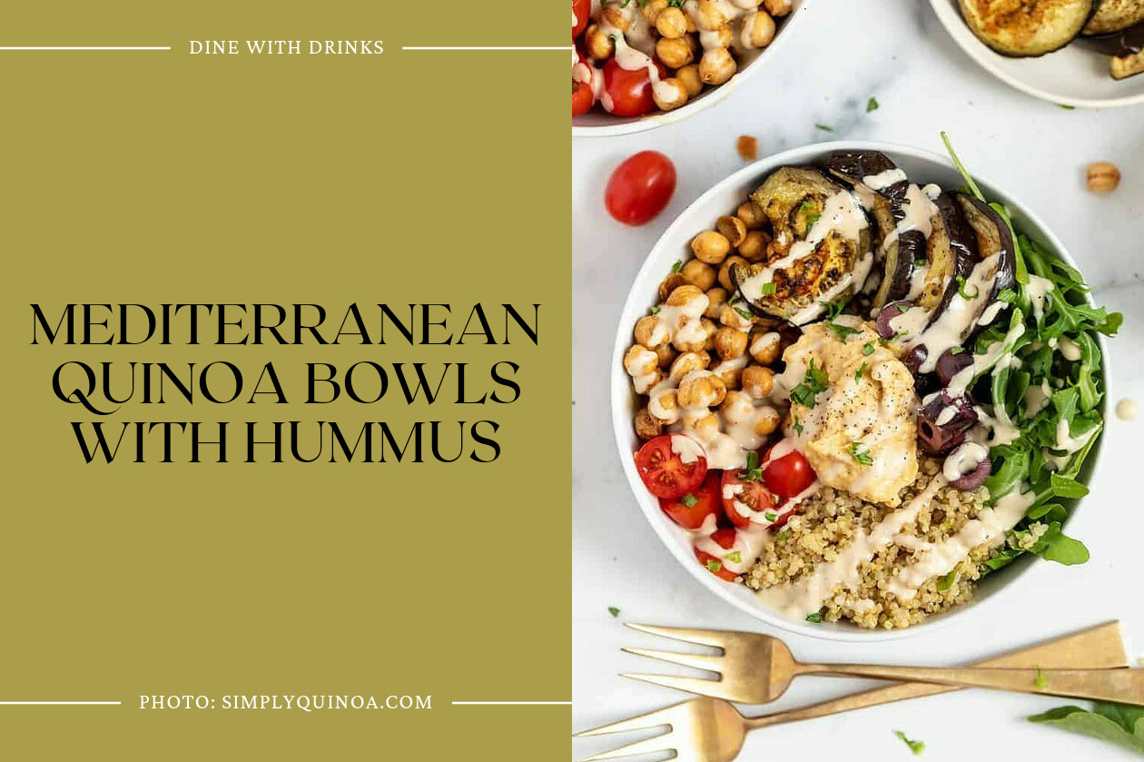 Mediterranean Quinoa Bowls With Hummus