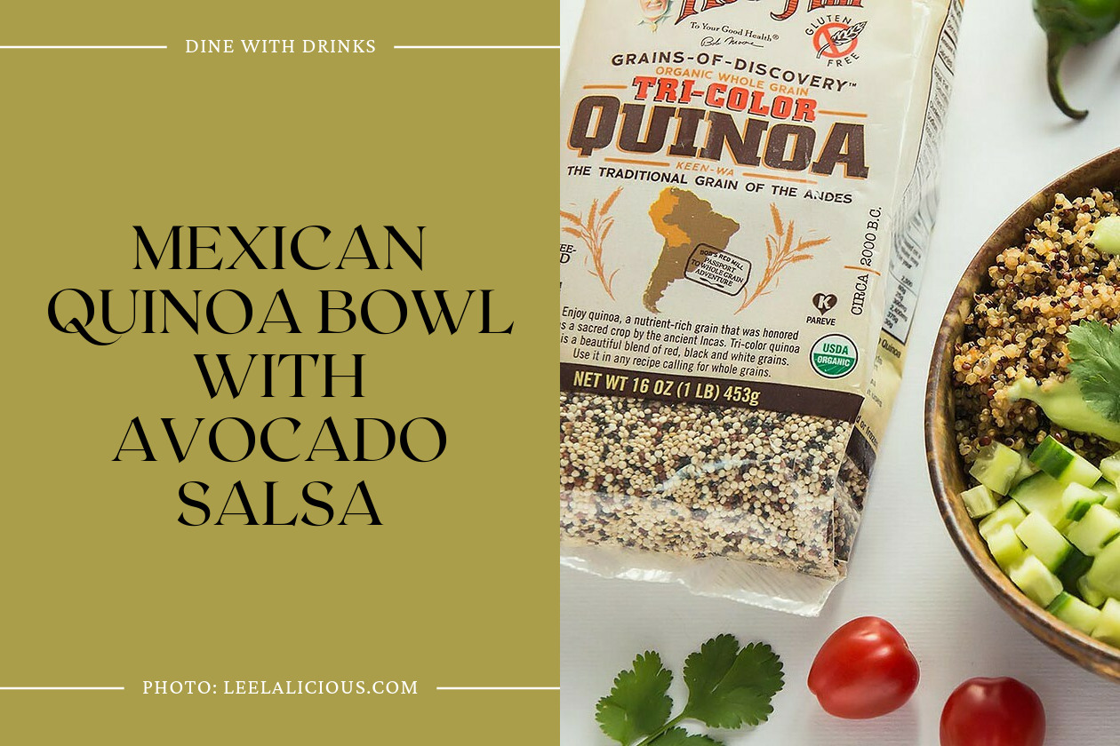 Mexican Quinoa Bowl With Avocado Salsa