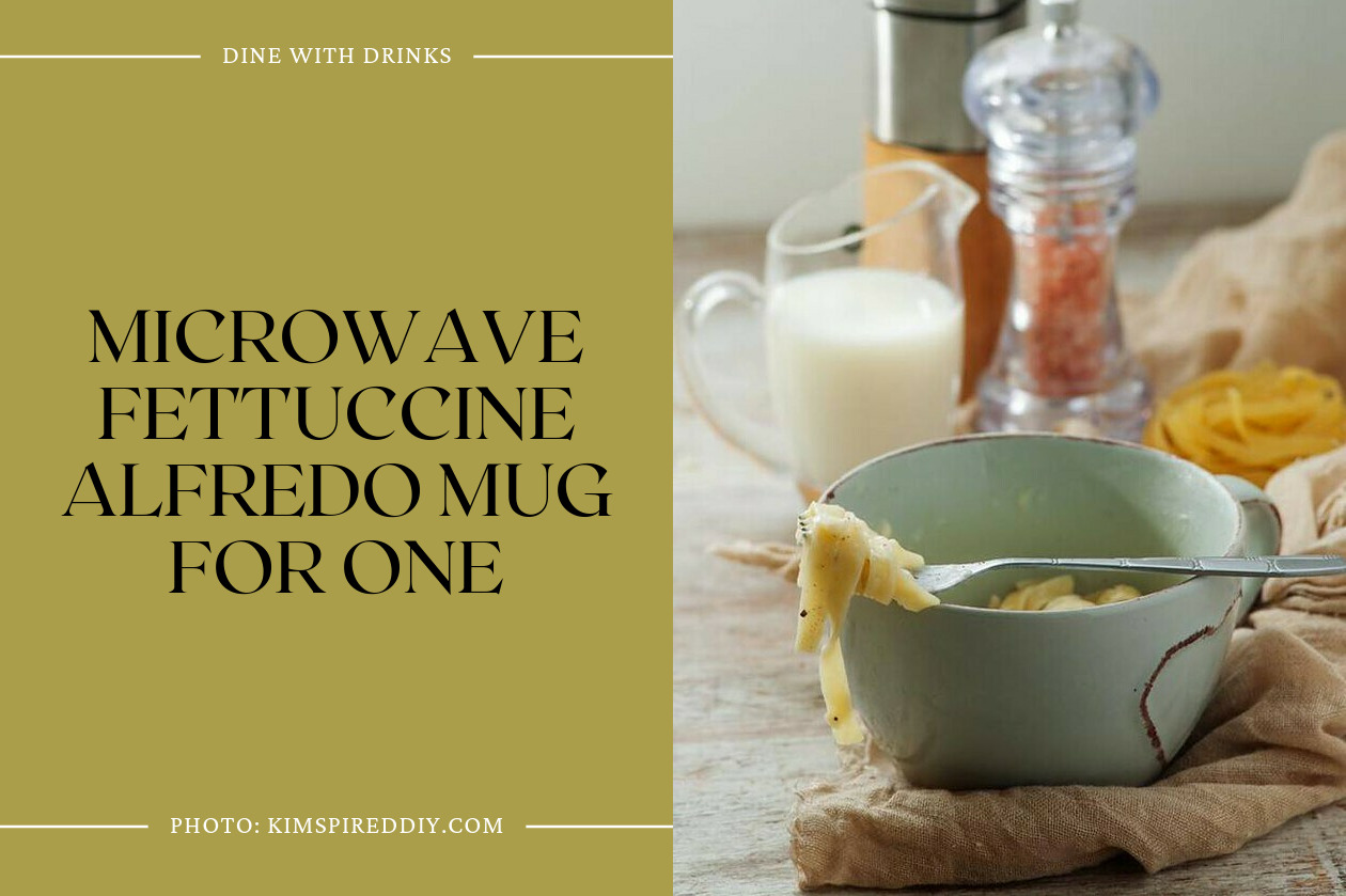Microwave Fettuccine Alfredo Mug For One