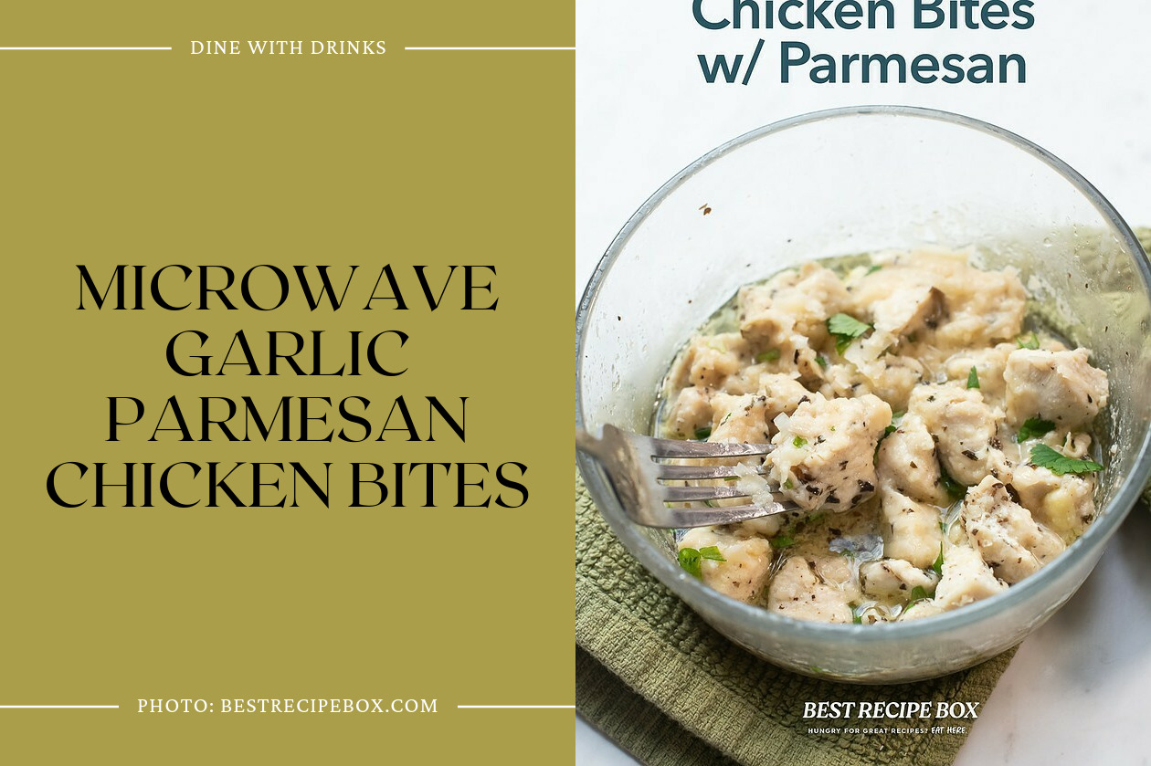 Microwave Garlic Parmesan Chicken Bites