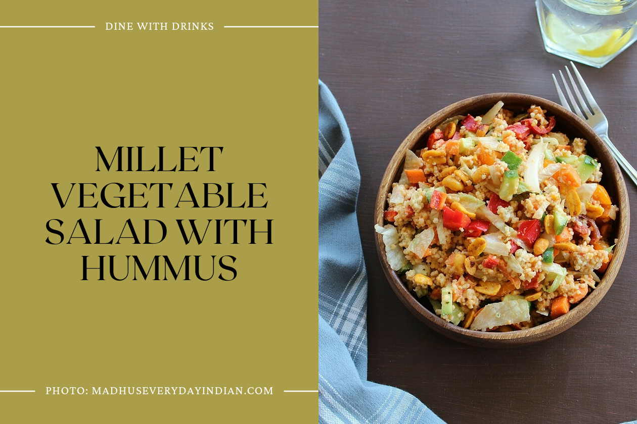 Millet Vegetable Salad With Hummus