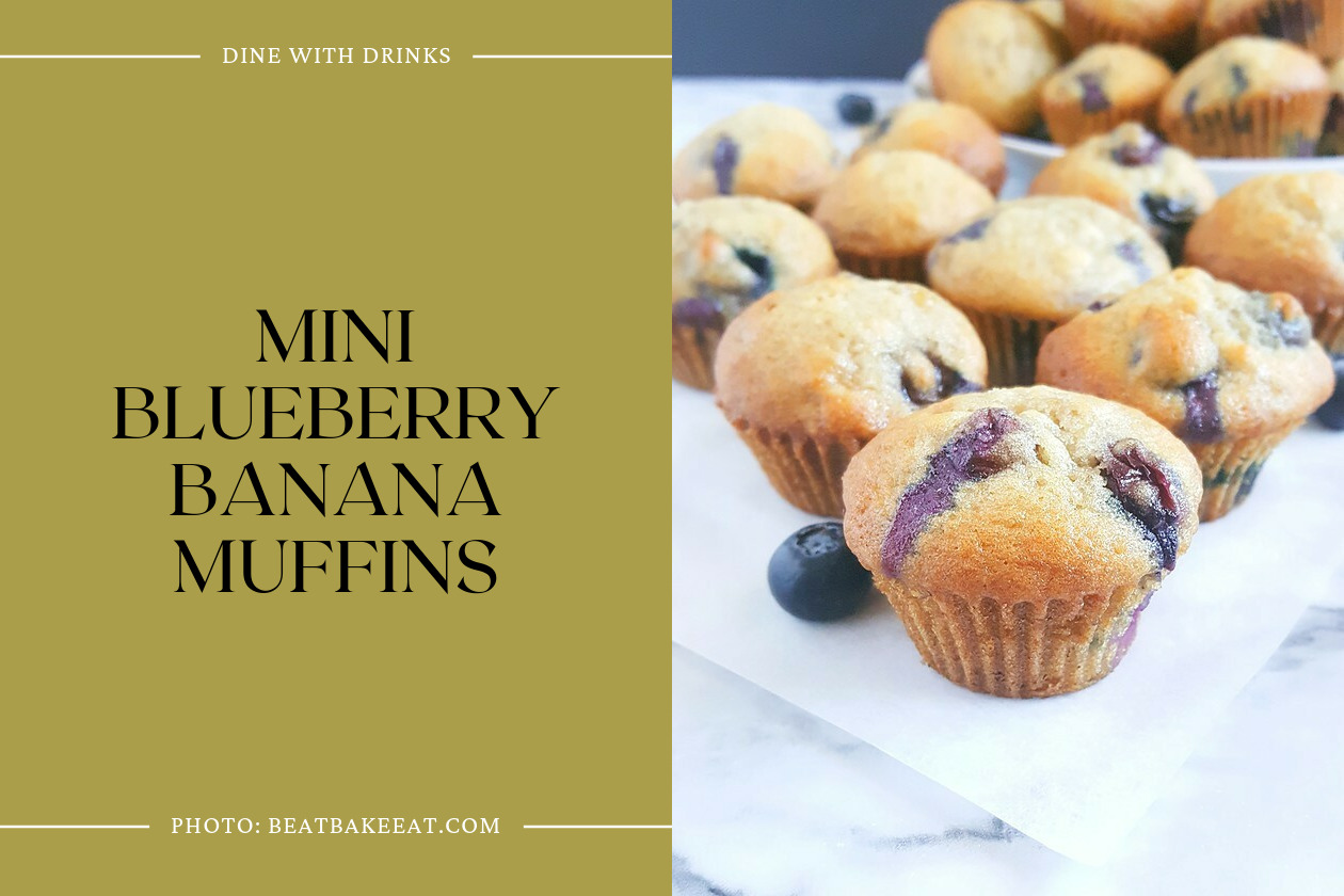 Mini Blueberry Banana Muffins