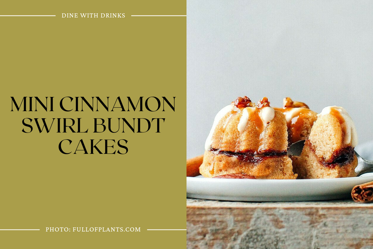 Mini Cinnamon Swirl Bundt Cakes