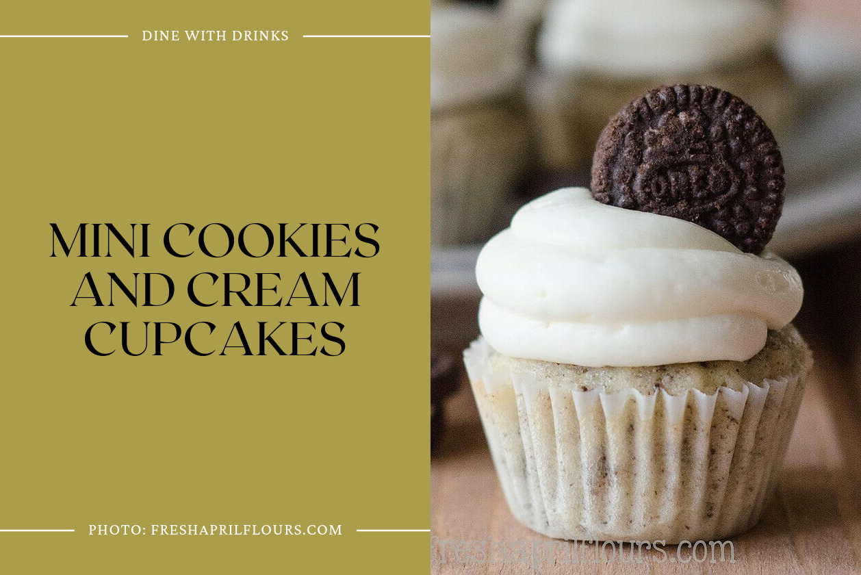 Mini Cookies And Cream Cupcakes