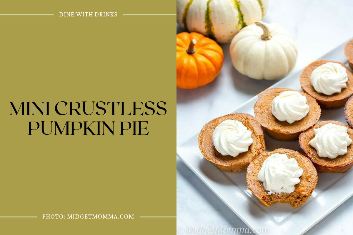Mini Crustless Pumpkin Pie