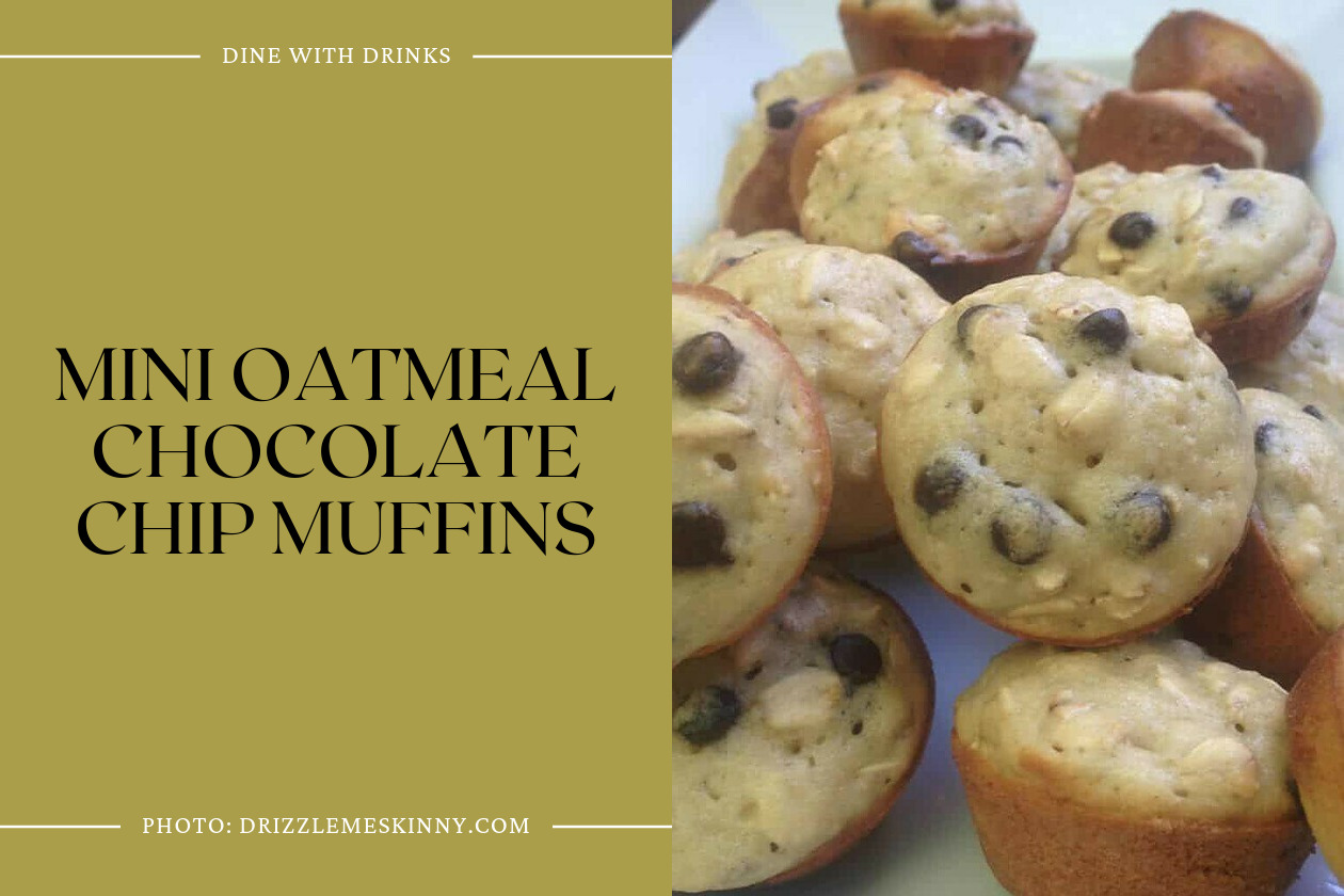 Mini Oatmeal Chocolate Chip Muffins