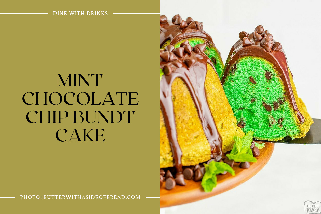 Mint Chocolate Chip Bundt Cake