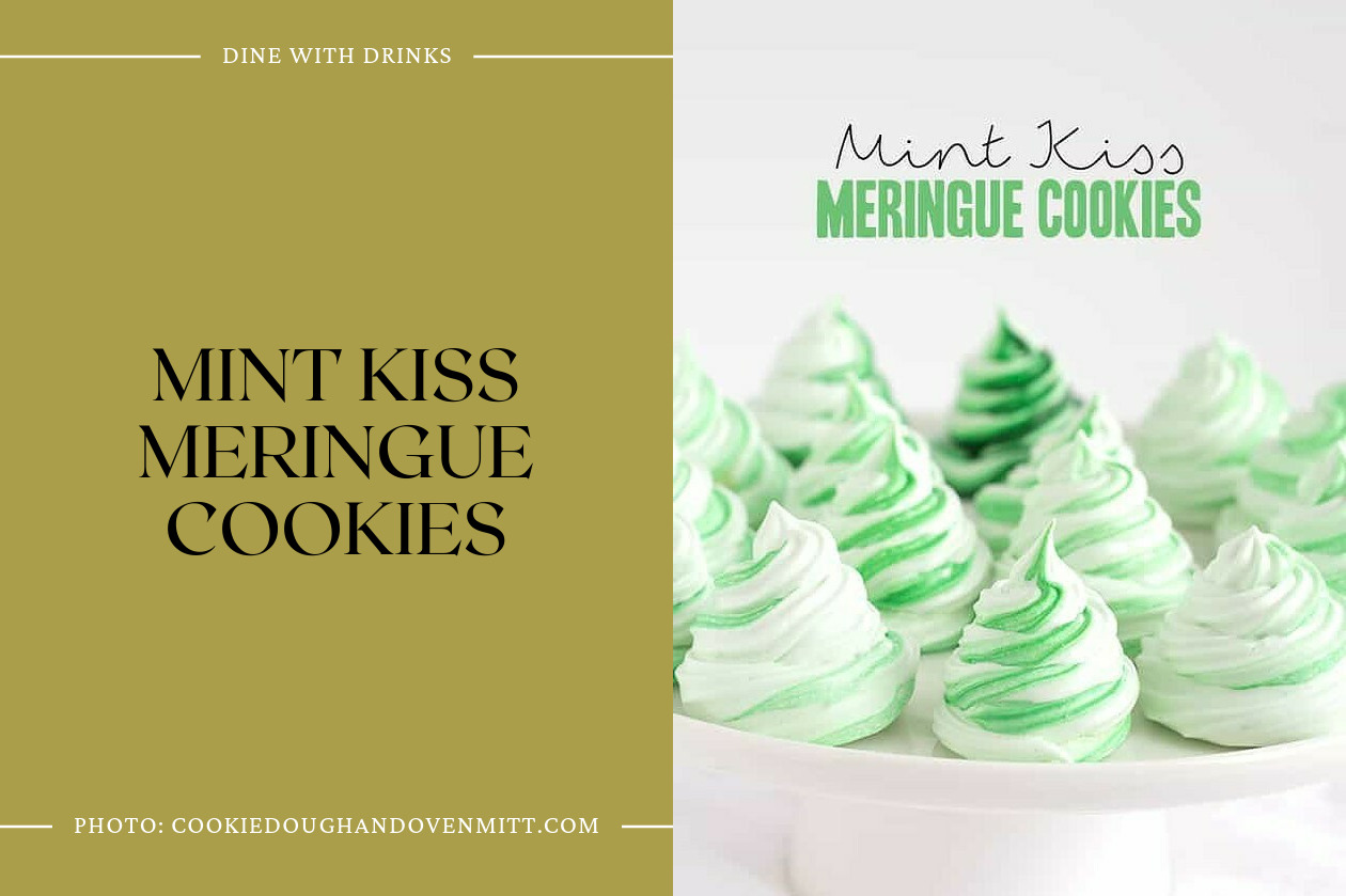Mint Kiss Meringue Cookies
