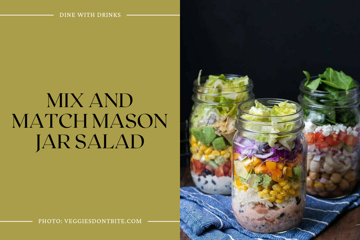 Mix And Match Mason Jar Salad