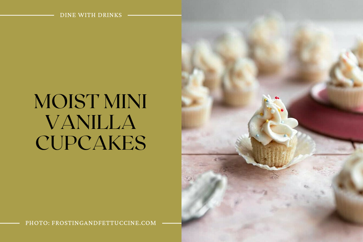 Moist Mini Vanilla Cupcakes