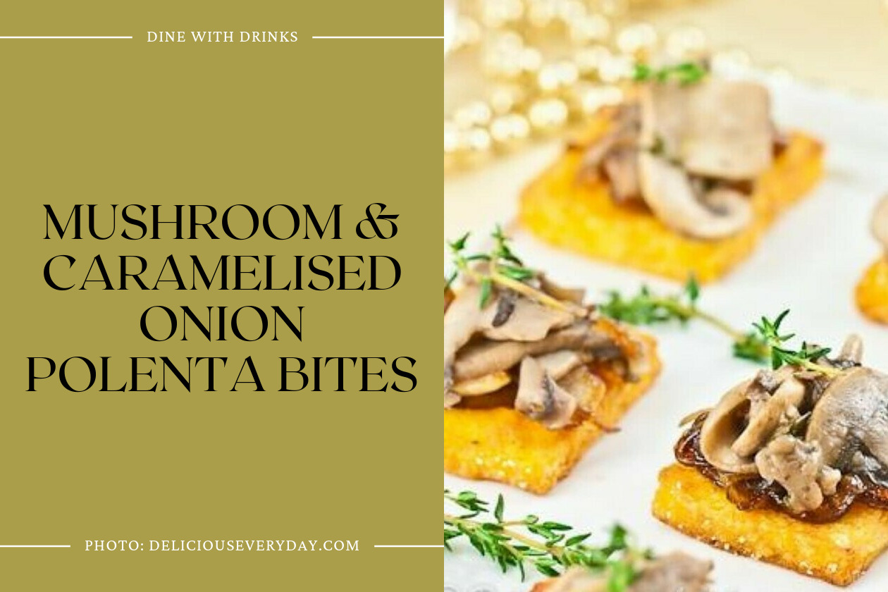 Mushroom & Caramelised Onion Polenta Bites