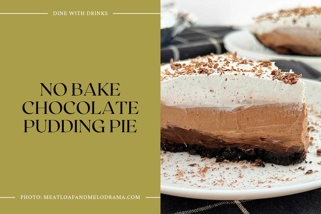 No Bake Chocolate Pudding Pie