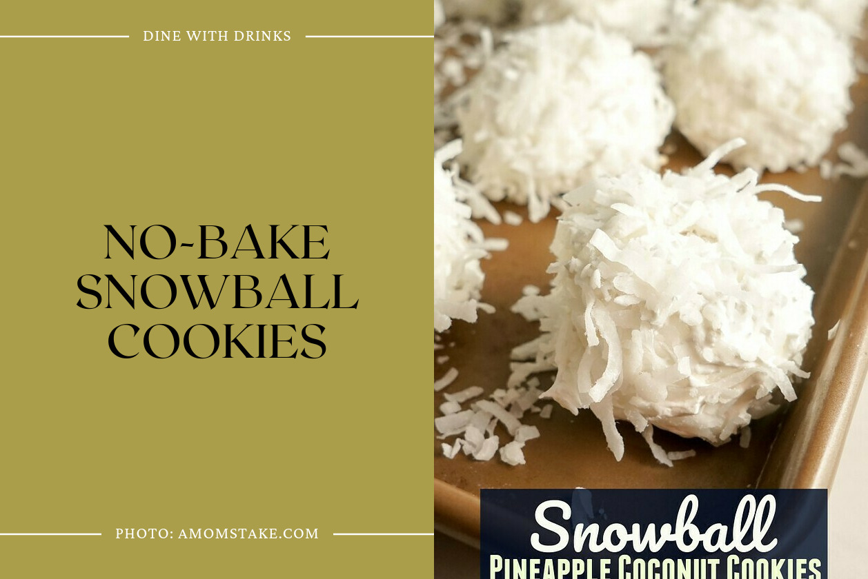 No-Bake Snowball Cookies