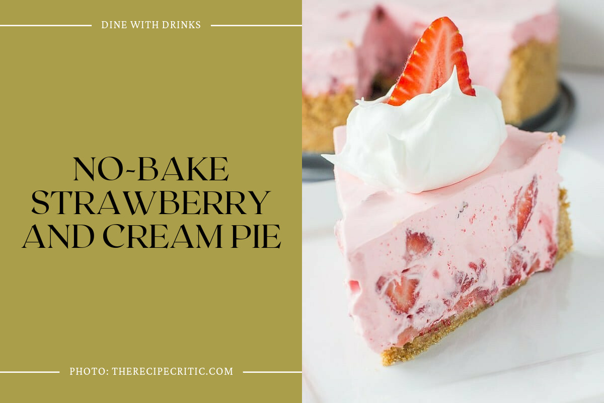 No-Bake Strawberry And Cream Pie