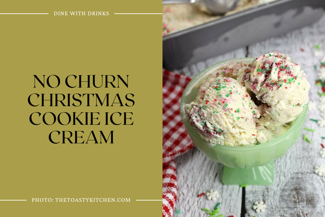 No Churn Christmas Cookie Ice Cream