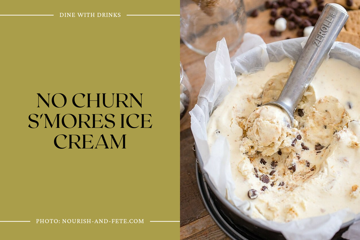 No Churn S'mores Ice Cream