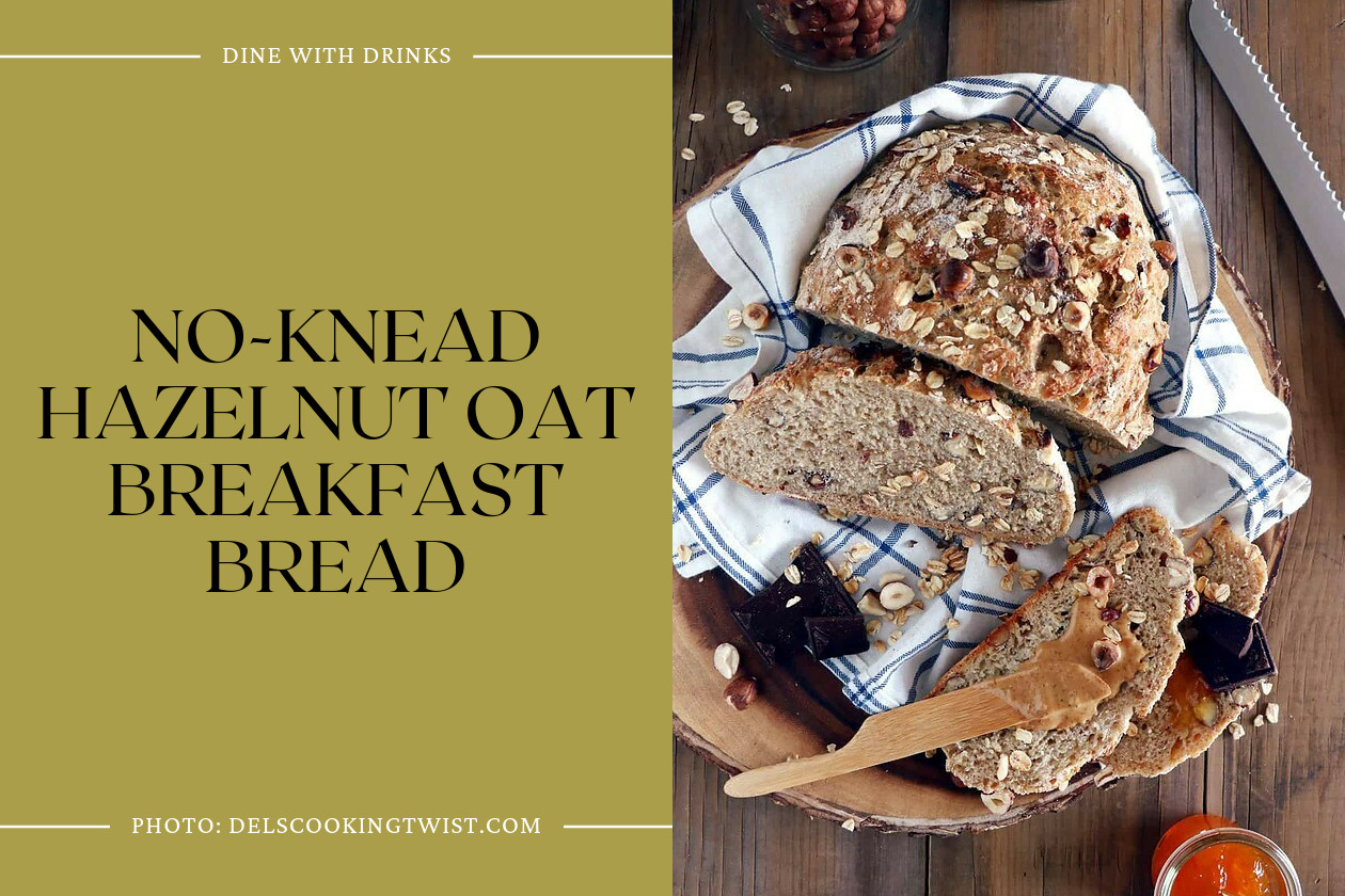 No-Knead Hazelnut Oat Breakfast Bread