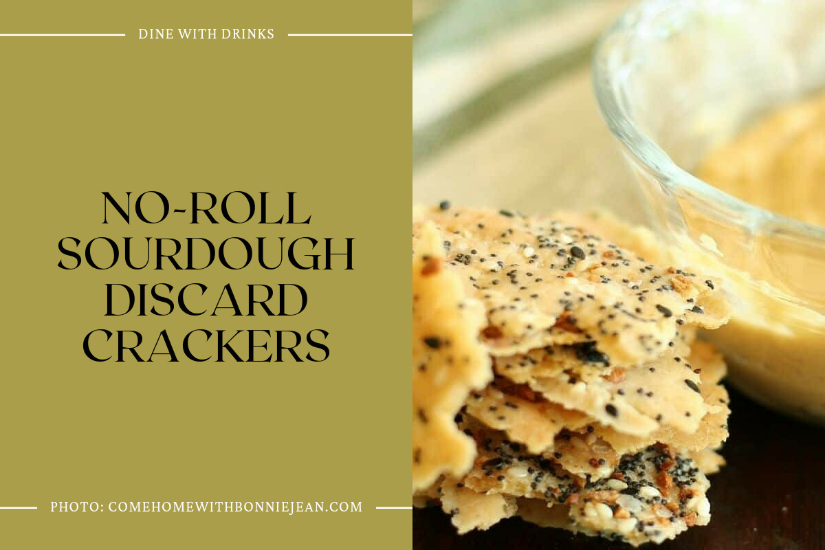 No-Roll Sourdough Discard Crackers