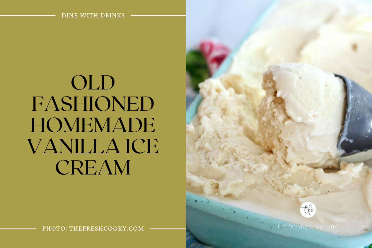Old Fashioned Homemade Vanilla Ice Cream