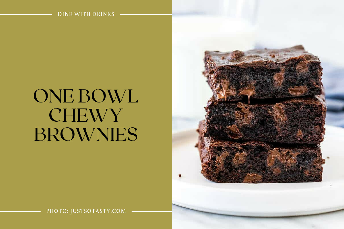 One Bowl Chewy Brownies