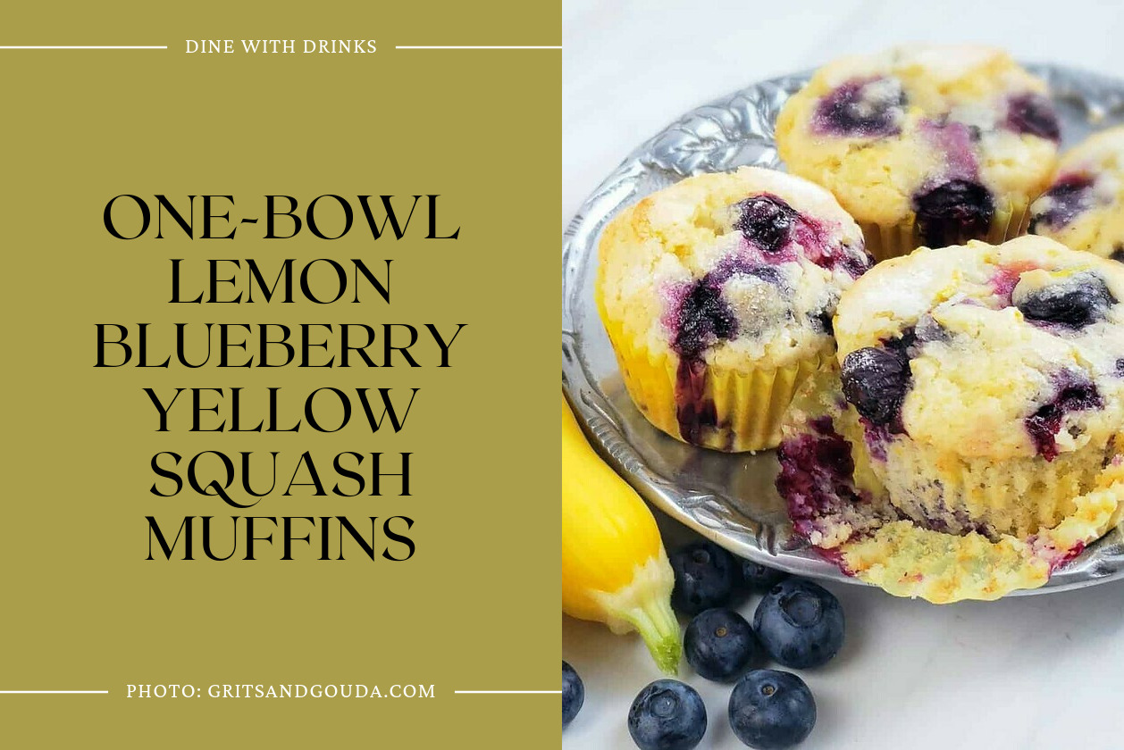 One-Bowl Lemon Blueberry Yellow Squash Muffins