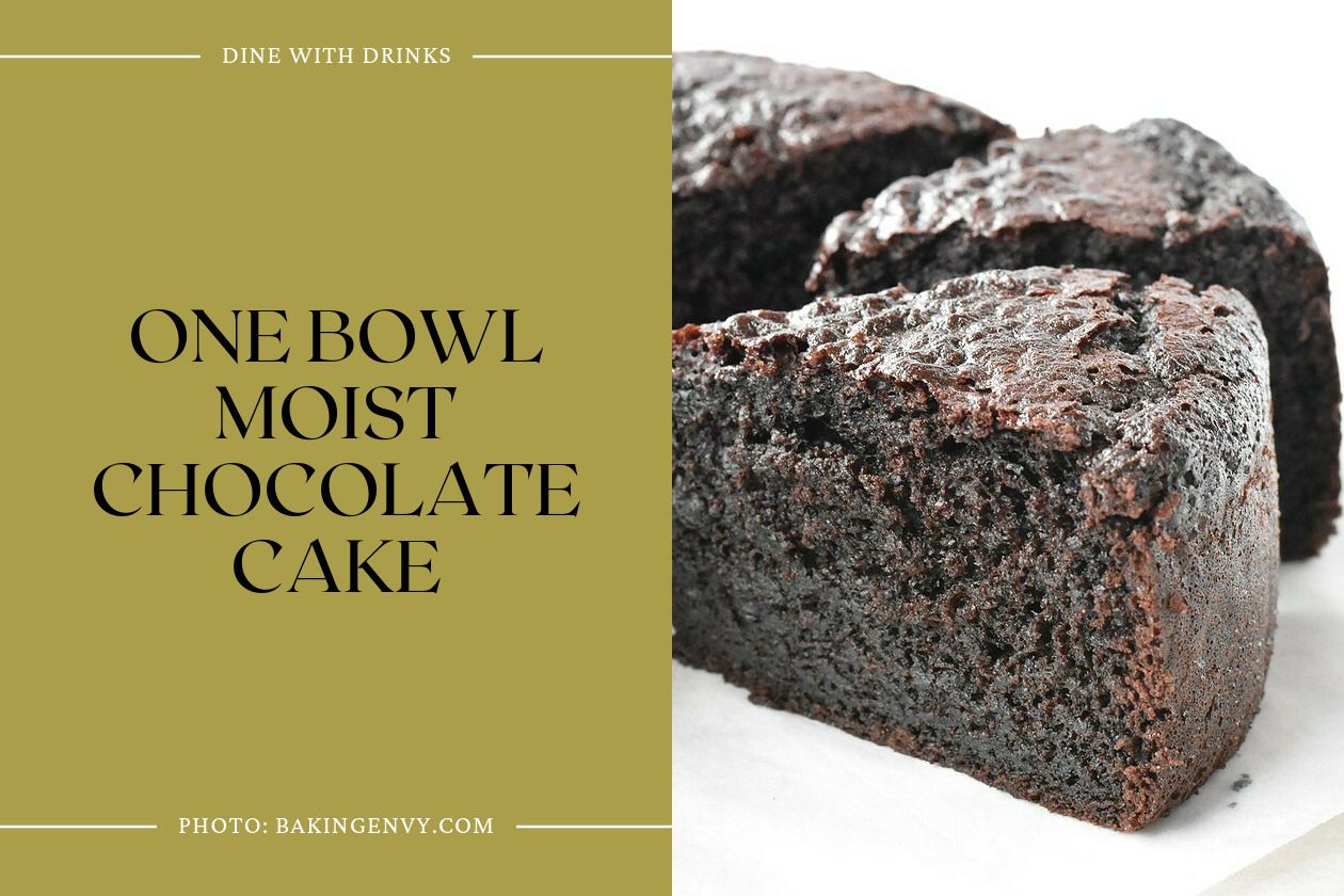 One Bowl Moist Chocolate Cake