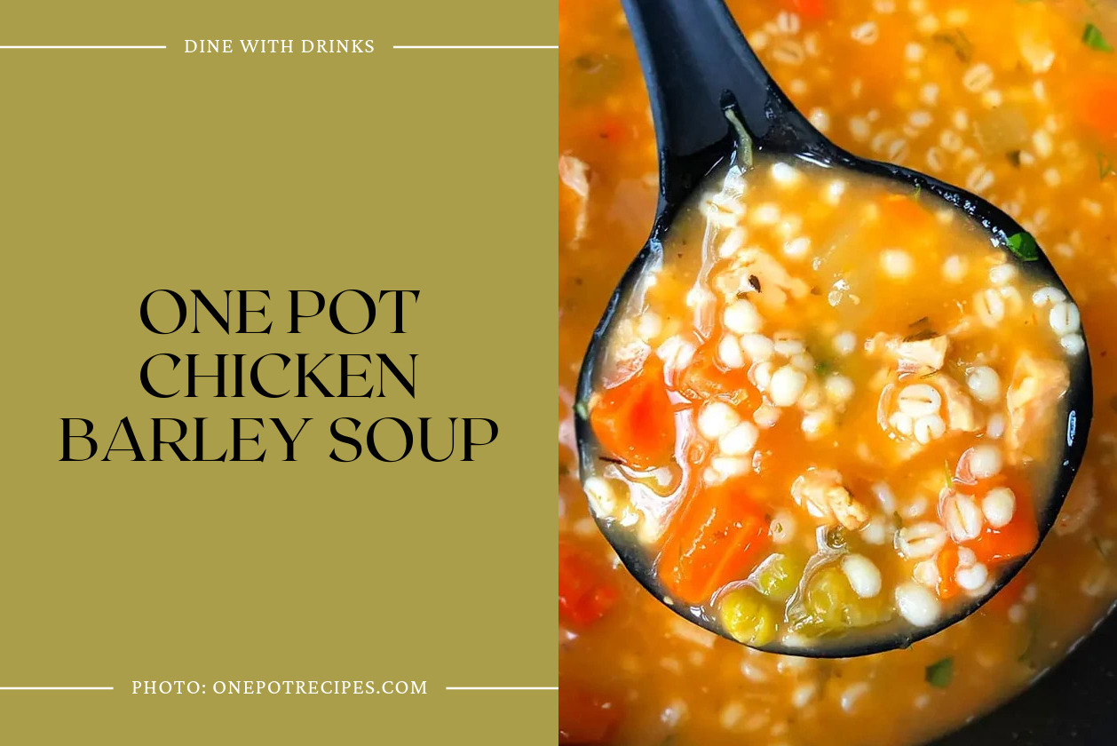 One Pot Chicken Barley Soup