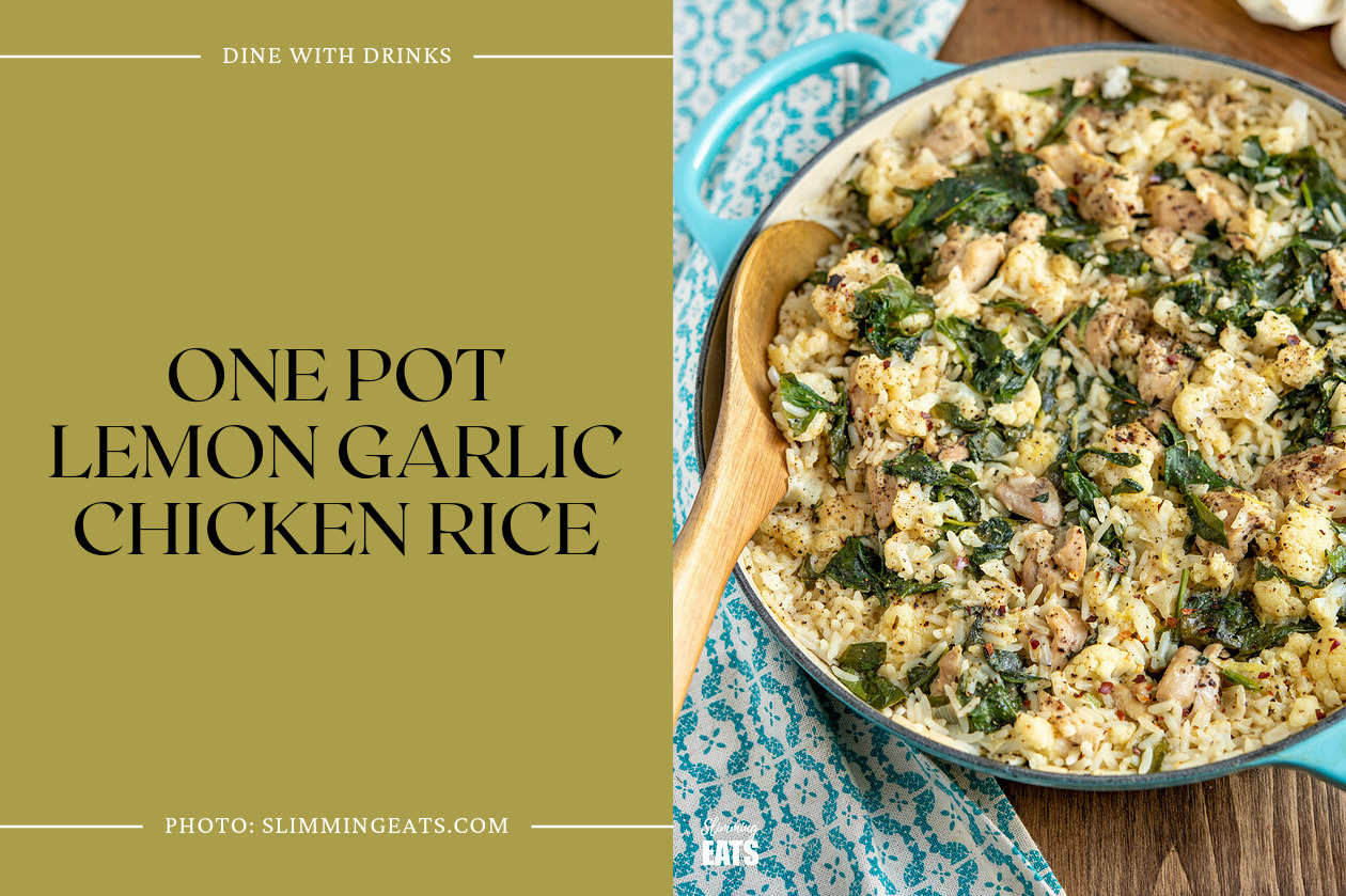 One Pot Lemon Garlic Chicken Rice