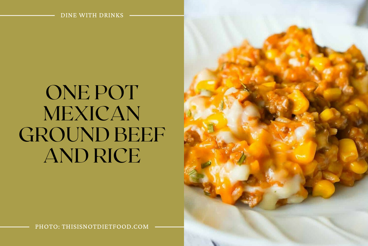 One Pot Mexican Ground Beef And Rice
