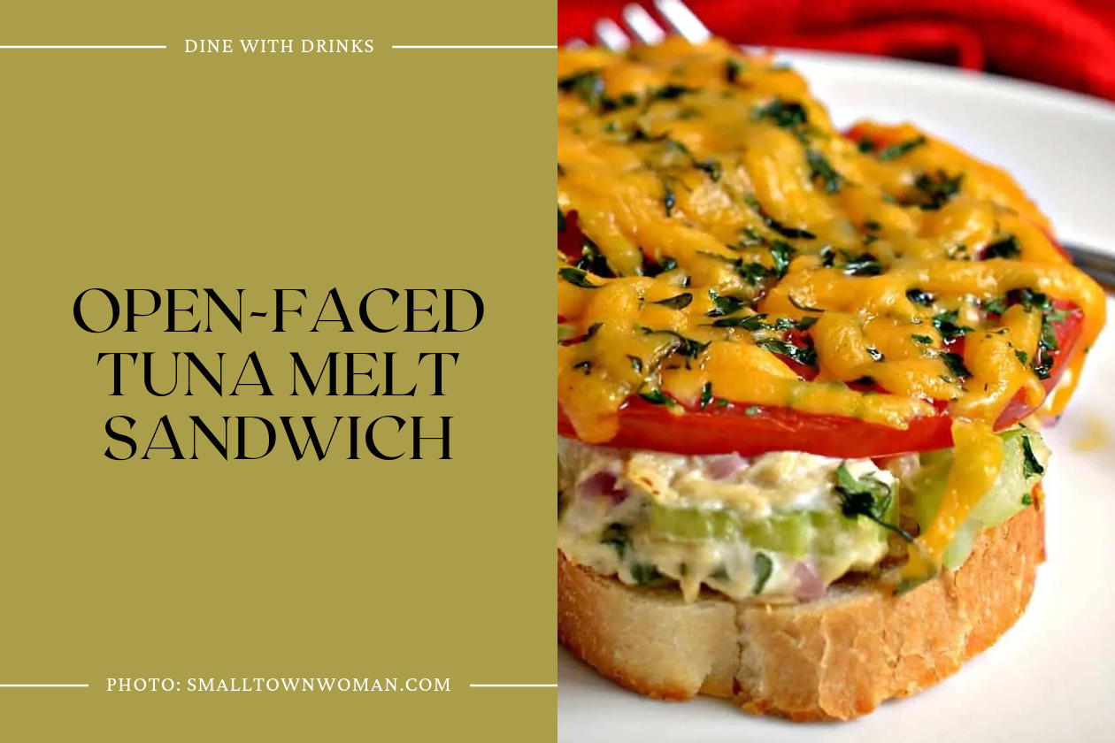 Open-Faced Tuna Melt Sandwich