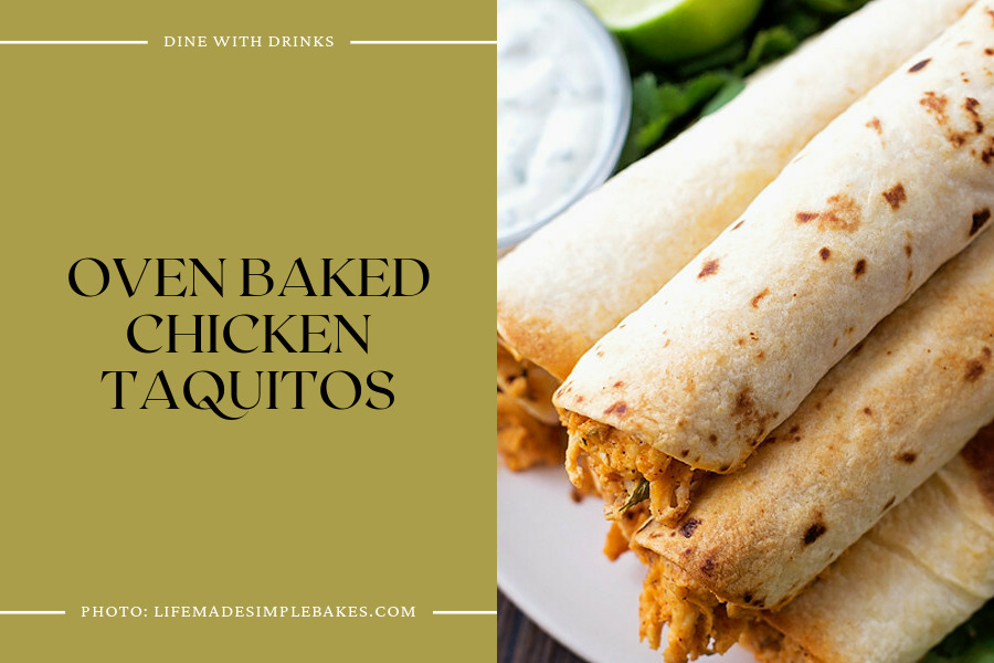 Oven Baked Chicken Taquitos