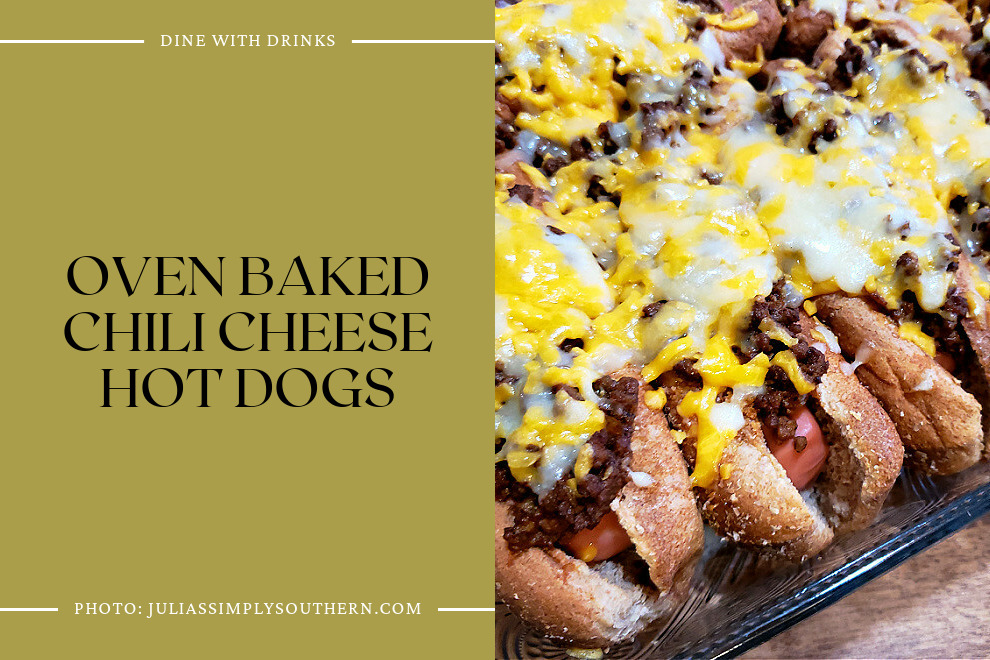 Oven Baked Chili Cheese Hot Dogs